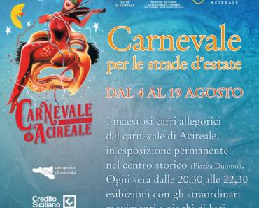 Carnevale Estivo Acireale 2018 dal 4 al 19 agosto eventi e date Acireale Estate 2018